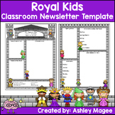 Royal Kids Editable Classroom Newsletter Template