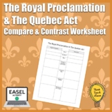 Royal Proclamation & The Quebec Act Comparison