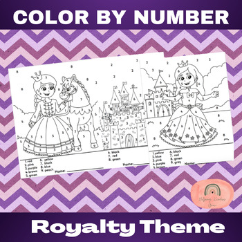 Preview of Royalty Color By Number