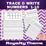 Royalty Tracing and Number Writing