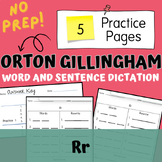 Rr Dictation Words and Sentences Orton Gillingham | Scienc