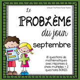 Résolution de problème en mathématique : septembre