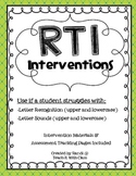 RtI Intervention Unit {Letter & Sound ID}