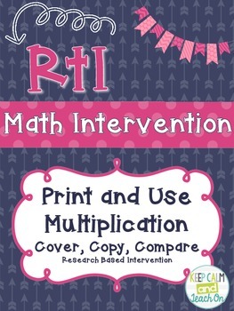 Preview of RtI Math Intervention: Cover, Copy, Compare Multiplication
