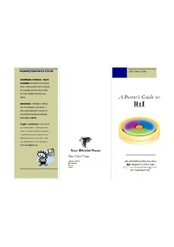 Preview of RtI: Parent Information Brochure