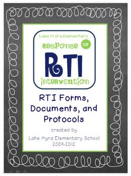 Preview of RtI: Response to Intervention - LMES RtI Documents