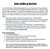 Rube Goldberg Machine Project