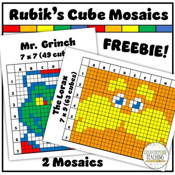 Preview of Rubik's Cube Mosaic Freebie