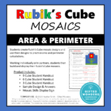 Rubik's Cube Mosaics:  AREA & PERIMETER