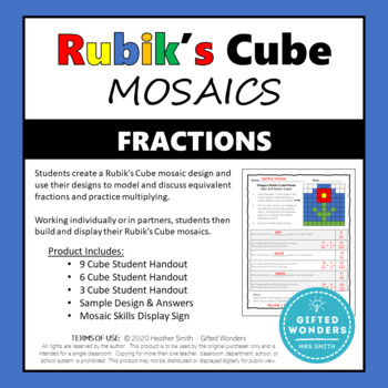 Preview of Rubik's Cube Mosaics:  FRACTIONS