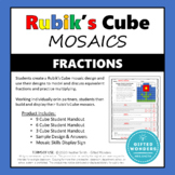 Rubik's Cube Mosaics:  FRACTIONS