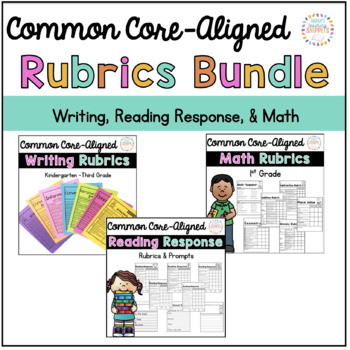 Preview of Rubric Bundle: Writing, Reader Response, and Math Rubrics for 1st Grade