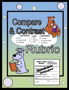 Preview of Rubric: Compare and Contrast