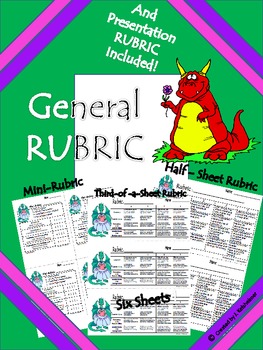 Preview of Rubric: General Rubric (full-size and mini)