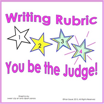Preview of Rubric (Visual Writing Rubric for Firsties)