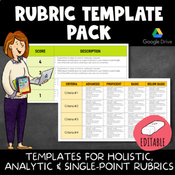 Preview of Rubric Template Pack 