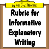 Rubric for Informative Explanatory Writing