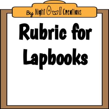 Preview of Rubric for Lapbooks