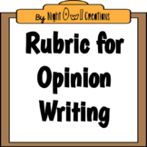 Rubric for Opinion Writing