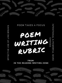 Preview of Rubric for Poem Writing: Criteria to help Guide Your Students' Writing