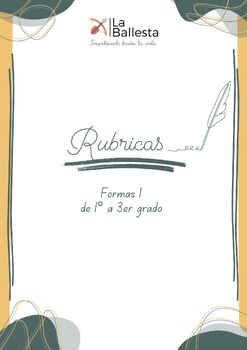 Preview of Rubricas de Formas 1 (1° a 3er grado)
