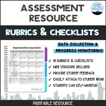 Preview of Assessment Resource: Rubrics and Checklists