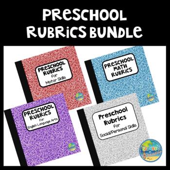Preview of Rubrics for Preschool Bundle