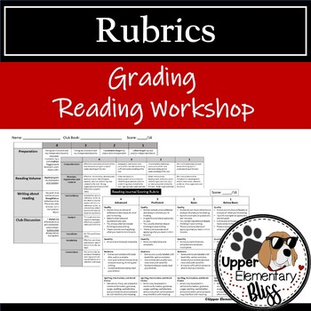Preview of Rubrics for grading reading workshop components