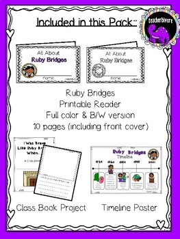 Ruby Bridges Activity Pack {K-1} by Teacherbivore | TpT