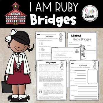 Preview of Ruby Bridges Assessment & Activity| Historical Figures ⭐️