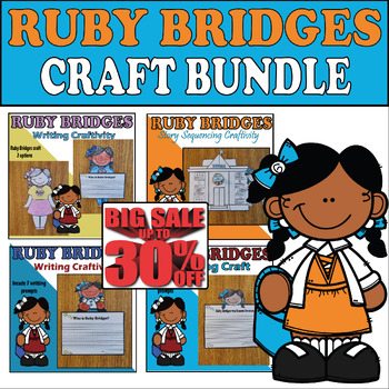 Preview of Ruby Bridges BUNDLE Craft activity womens history month bulletin board art