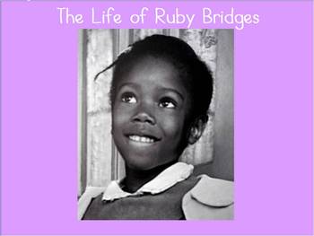 Preview of Ruby Bridges Biography Flipchart- Black History Month
