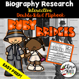 Ruby Bridges Black History Biography Research Report Flipbbook 