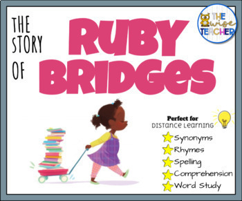Preview of Ruby Bridges Book Companion Digital Resources Task Cards | Women's History Month