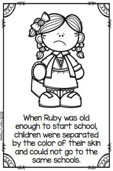 Black History Month Activities Ruby Bridges Emergent Reader by Merry