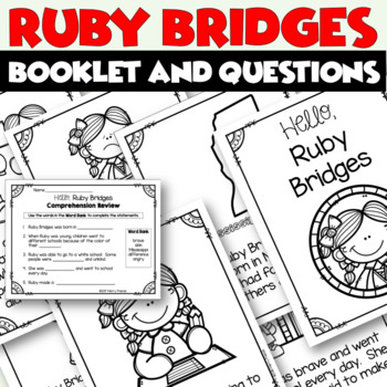 Preview of Black History Month Activities | Ruby Bridges Booklet and Questions