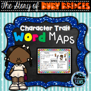 Preview of Ruby Bridges Character Trait Graphic Organizers - Black History Month Activity