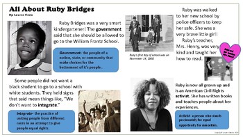 Preview of Ruby Bridges Close Read