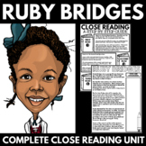 Ruby Bridges Close Reading Activity - Black History Month - Racial Segregation