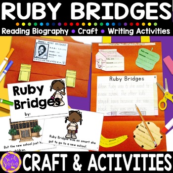 Preview of Ruby Bridges Activities Womens History Month Craft Project Bulletin Board 