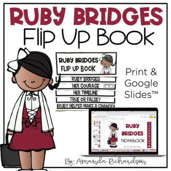 Preview of Ruby Bridges Activity Flip Up Book