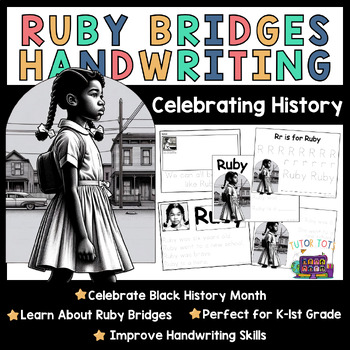 Preview of Ruby Bridges ELA Practice Sheets for Pre-K, K, 1st-2nd - Black History Month