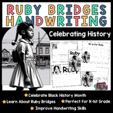 Ruby Bridges ELA Practice Sheets for Pre-K, K, 1st-2nd - B