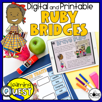 Preview of Ruby Bridges Reading and Writing Activities - Civil Rights - Black History Month
