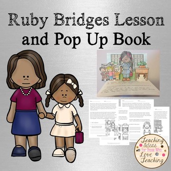 Preview of Ruby Bridges Lesson and Pop Up Book