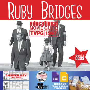 Preview of Ruby Bridges Movie Guide | Questions | Worksheet | Google Formats (TVPG - 1997)