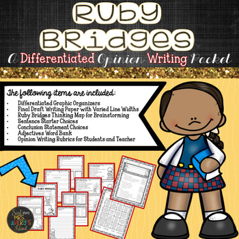 Preview of Ruby Bridges Opinion Writing | Black History Month Activities