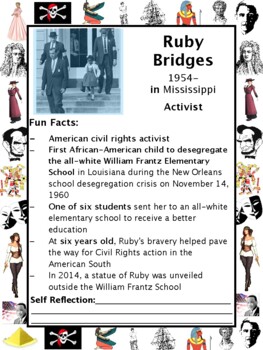 Preview of Ruby Bridges PACKET & ACTIVITIES, Important Historical Figures Series