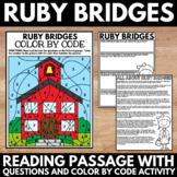 Ruby Bridges Reading Activities - Black History Month - Color by Code - Project