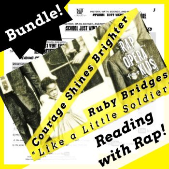 Preview of Ruby Bridges Reading Passage Activities with Rap Song